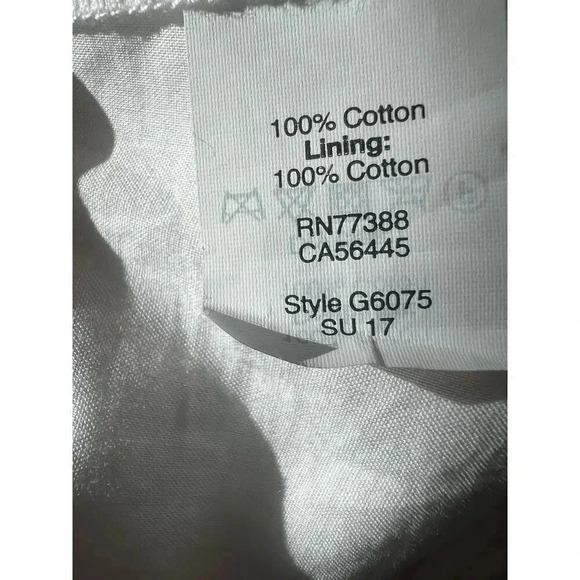 Madewell sundress cold shoulders white with embroidered lace bottom size medium - Picture 11 of 11